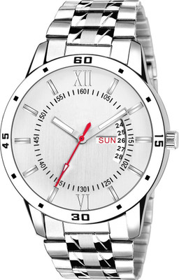 Trex dd Still Stainless Still Round Day & Date Latest Fashion Branded Premium Quality Analog Watch  - For Men