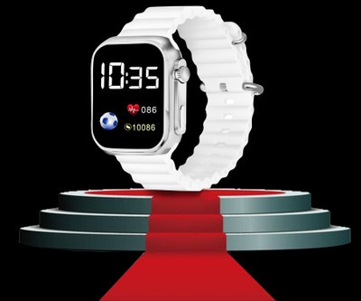 THMT TRENDING Design Silicon White ULTRA Led Square Digital Watch  - For Men & Women