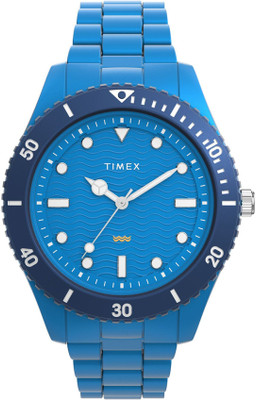 TIMEX TW2Y04300UJ TIMEX Trend Blue Round Dial Analog Watch  - For Men