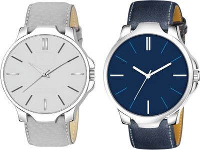 house of common 1045 Combo of 2 | Genuine Leather Straps | Boys Series Analog Watch  - For Men