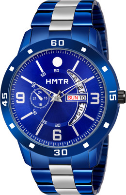 HMTr HMTr Quartz Royal Blue Dial WITH DAY AND DATE WORKING Analog Watch  - For Men