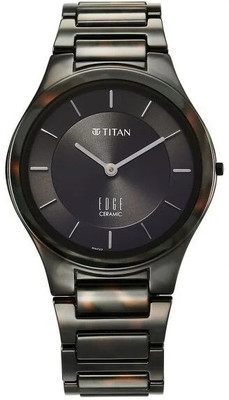 Titan Titan Edge Ceramic Camo Quartz Analog Green Dial Ceramic Strap Watch For Men / Analog Watch  - For Men