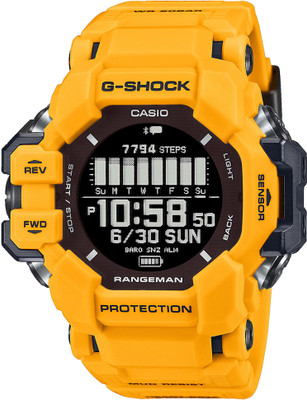 CASIO GPR-H1000-9DR G-Shock Dial Yellow Bio-Based Resin Band Digital Watch  - For Men