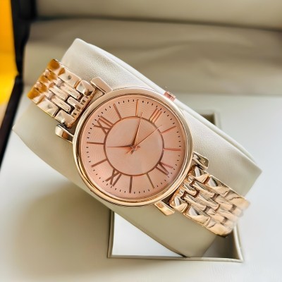 LOUIS KOUROS California Rose Gold Watch ROSE GOLD ROUND DIAL AND ROSE GOLD METAL STRAP ANALOG WATCH FOR WOMEN'S & GIRL'S Analog Watch  - For Women