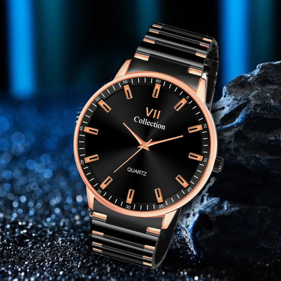 HALA Stylish Wrist Classic Series Mesh Chain Stainless Steel Round Quartz Analog Watch  - For Men