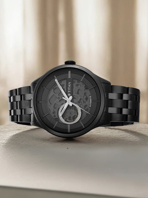 Titan 90140QM02 Metal Mechanicals (GAUTO Cluster) Analog Watch  - For Men
