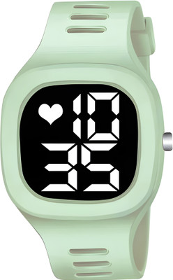 COSMIC GREEN SILICONE WITH BLACK DIGITAL DIAL WATCH 892 Digital Watch  - For Boys