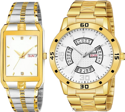 Caihong TT-White-Gold-22 Analog Watch  - For Men