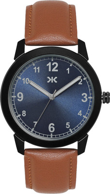KILLER KLMO28D Killer Men's Classic Blue Dial Analog Watch with Brown Leather Strap Analog Watch  - For Men