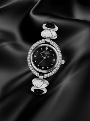 French Connection AURISTONE AURISTONE Black Sunray Dial | Studded Jewellery Watch for Women's | FCD1BSM Analog Watch  - For Women