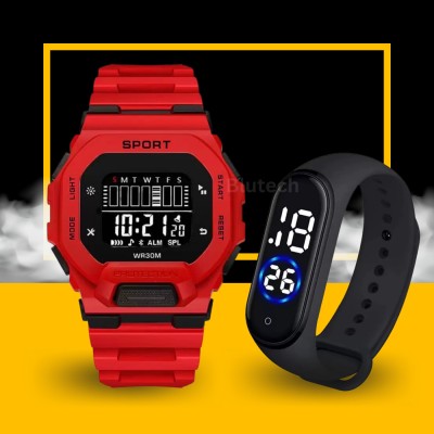 blutech Dash Sports Luminous Sports Digital Watch With Led Watch Digital Watch  - For Men