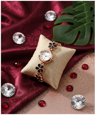 Moover FLWEbrclt-BLK-J1 Analog Watch  - For Women