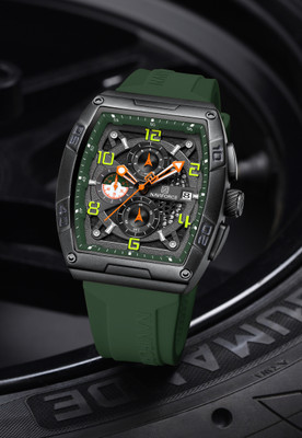 NAVIFORCE NF8052 Green Luminous Hollow Dial with three chrongraph function Analog Watch  - For Women