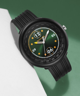 SONATA 77121PP01W F1 plastics Analog Watch - For Men