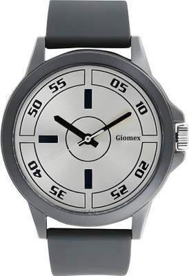 Giomex 3123SL01 PVC BLACK Premium Addition Analog Watch  - For Men