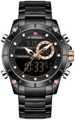 NAVIFORCE NF9163-BK Analog-Digital Watch  - For Men