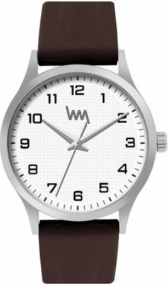 Lawman LWMP001F Lawman Minimalist Analog Watch White Dial & Brown Silicone Strap Analog Watch  - For Men