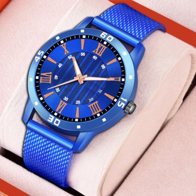LOUIS KOUROS CARNIVAL Blue Watch For Men BLUE ROUND DIAL AND BLUE Resin STRAP ANALOG WATCH FOR MENS'S AND BOY'S Analog Watch  - For Men