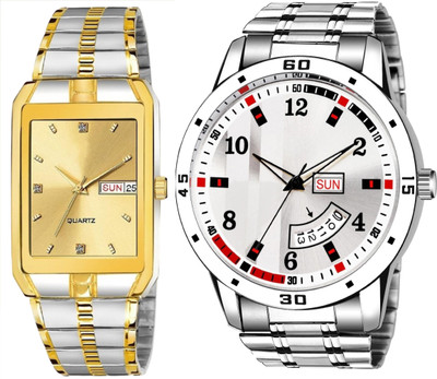 Caihong TT-Gold-SLV-8 Analog Watch  - For Men
