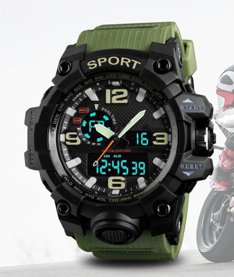 Diaggro 1155 Green Sports Watch 1155 – Made for Men on the Go Analog-Digital Watch  - For Men