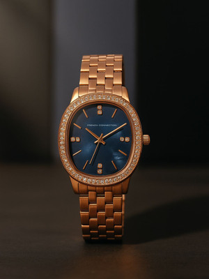French Connection Blue Mop Dial | Analog Watch For Women's | FCP52RGM Analog Watch  - For Women