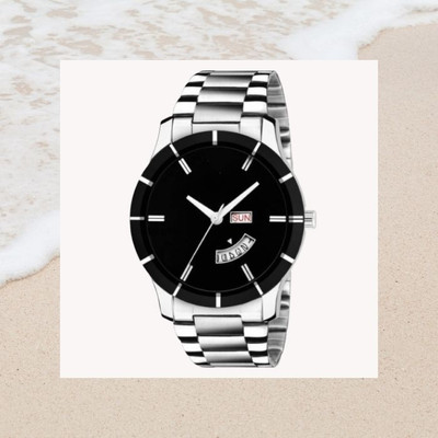 Giomex Attractive Unique Day And Date Black Watch Analog Watch  - For Men
