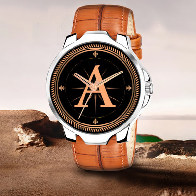 Red Robin ALPHA-A-3K-SIL-TEN-CRL-1 Alpha Heritage Collection A Brown Strap Watch for Man & Boys Analog Watch  - For Men
