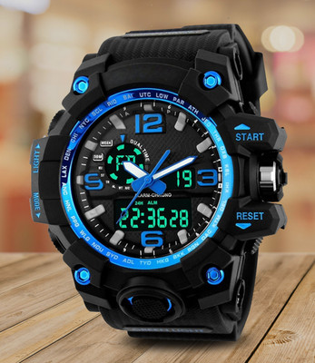 house of common 1155 Blue 1155 Analog and Digital Display Sports Watch for Men Analog-Digital Watch  - For Men