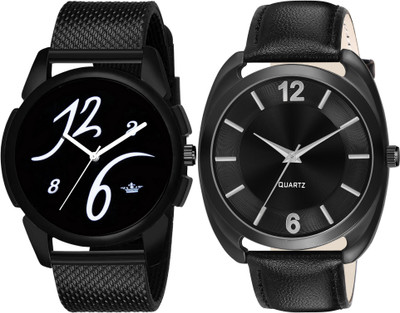 TVILLA Black Professional Look MZ-LR61 Analog Watch  - For Men