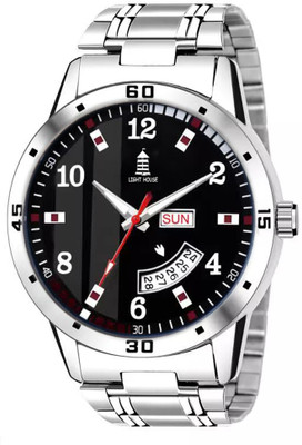 light house LT-171 Bue Trending Day & Date Functioning Quartz Analog Watch for Men & Boys Analog Watch  - For Men