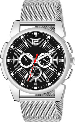 casera 883 -Sefar NEW DESIGNER ROUND STIANLESS STEEL ADJUSTABLE CHAIN ANALOG WATCH Analog Watch  - For Boys