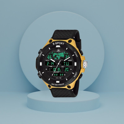 TrackFly 9084 DUAL TIME Analog Watch  - For Men