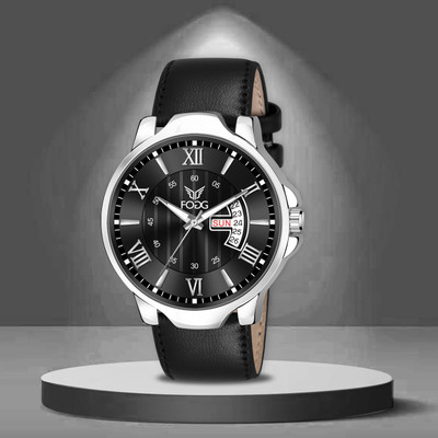 FOGG 1164-Black Day and Date Display Analog Watch  - For Men