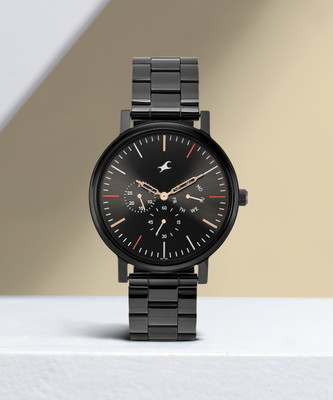 Fastrack FK Exclusive Analog Watch For Guys 3276NM03 Alpha Black Dial Analog Watch  - For Men