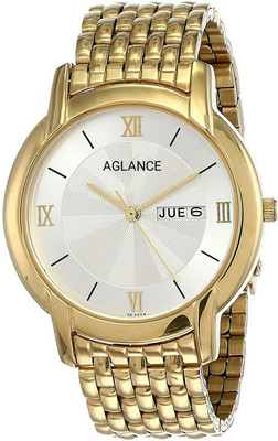 Aglance AG 7954YM01W DATE & DAY WITH LONG LAST GOLD PLATED WATCH FOR MEN AG 7954YM01W DATE & DAY WITH LONG LAST GOLD PLATED WATCH FOR MEN Analog Watch  - For Men