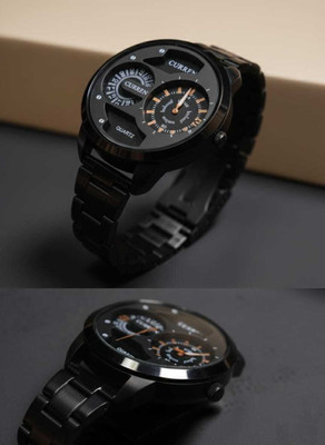 saminix Analog Watch Black fashion watch trending fashion black analogue watch Analog Watch - For Men