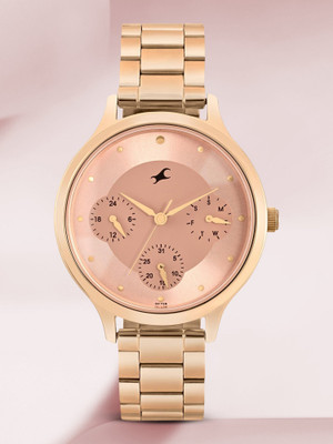 Fastrack FK Exclusive Analog Watch For Girls 6285WM03 Alpha Rose Gold Dial Analog Watch  - For Women