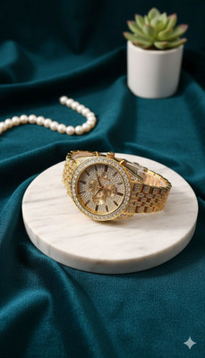 zyrowear BM8 Multi-Dial Chronograph Look Golden Watch Analog Watch  - For Men