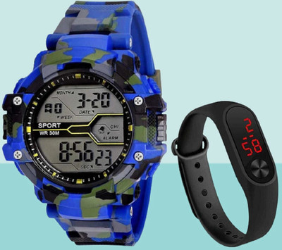 RareEagle New Generation Black LED Display Top Latest Design In Market Digital Watch  - For Boys & Girls