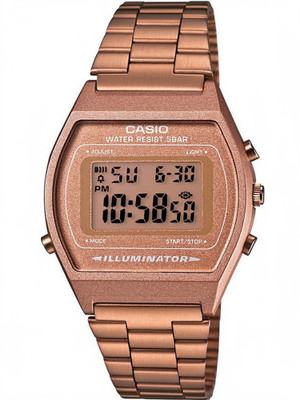 CASIO Vintage B640WC-5ADF Dial Rose Gold Stainless Steel Band Digital Watch  - For Men & Women