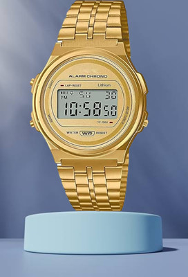M John's Unisex New Stylish Round Dial Stainless Strap Multi-Functional Digital Watch  - For Men & Women