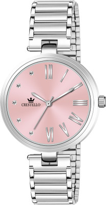 CRESTELLO CR-DZL141-PNK Analog Watch  - For Women