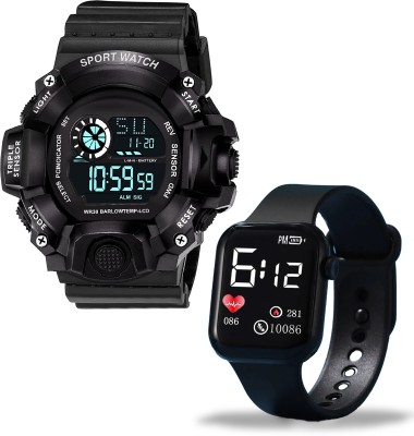 DKERAOD D0098D Alarm Date And Days All Front Display & Waterproof Digital Watch Kids Sports Digital Watch  - For Boys