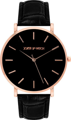 Joker & Witch Paul Classic Black Croc Strap Watch Analog Watch  - For Men