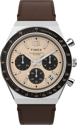 TIMEX TW2W51800UJ Q Timex Rose Gold Round Dial Analog Watch  - For Men