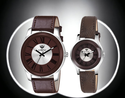 LORENZ AM-12A Lorenz Combo Of Two Tone Dial Analog Couple Watch For Men & Women | AM-12A Analog Watch  - For Boys & Girls