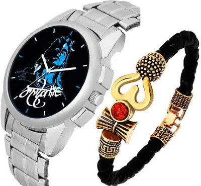 SHURAI Metal Watches for Men, Blue Every day wear Black Dial with Stainless Steel Strap -Bracelet Watch Analog Watch  - For Men