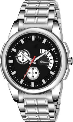 SUBERA Metal Watches for Men, Black Analog Watch  - For Men