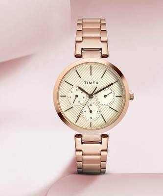 TIMEX Multi Function White Dial Analog Watch  - For Women