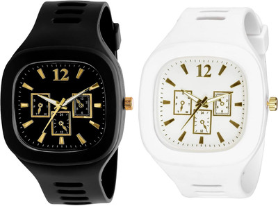 Ultra Wise Square Dial Black and White Analog Watch - for Boys & Men Analog Watch - for Boys & Men Analog Watch  - For Boys & Girls